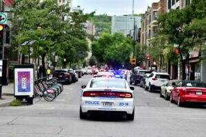police cars visiting a crash